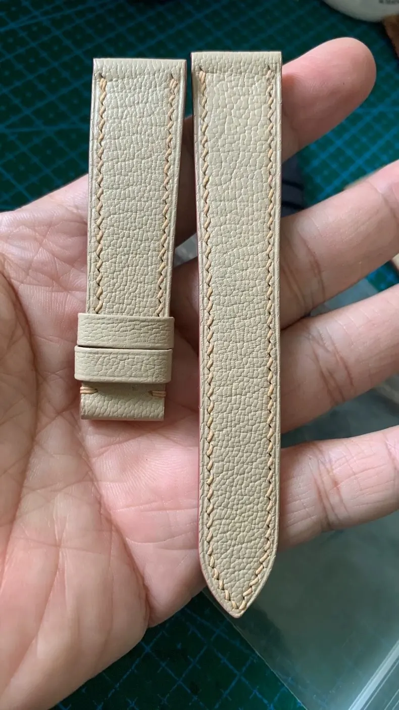 定制 手缝 山羊皮 表带