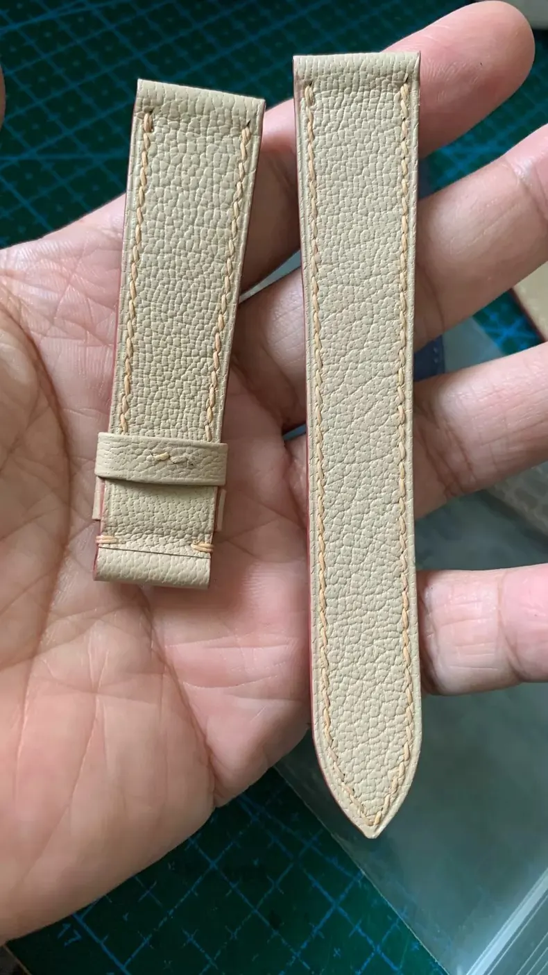 定制 手缝 山羊皮 表带