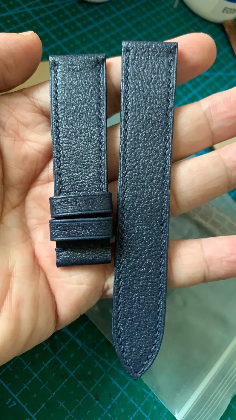 定制 手缝 山羊皮 表带