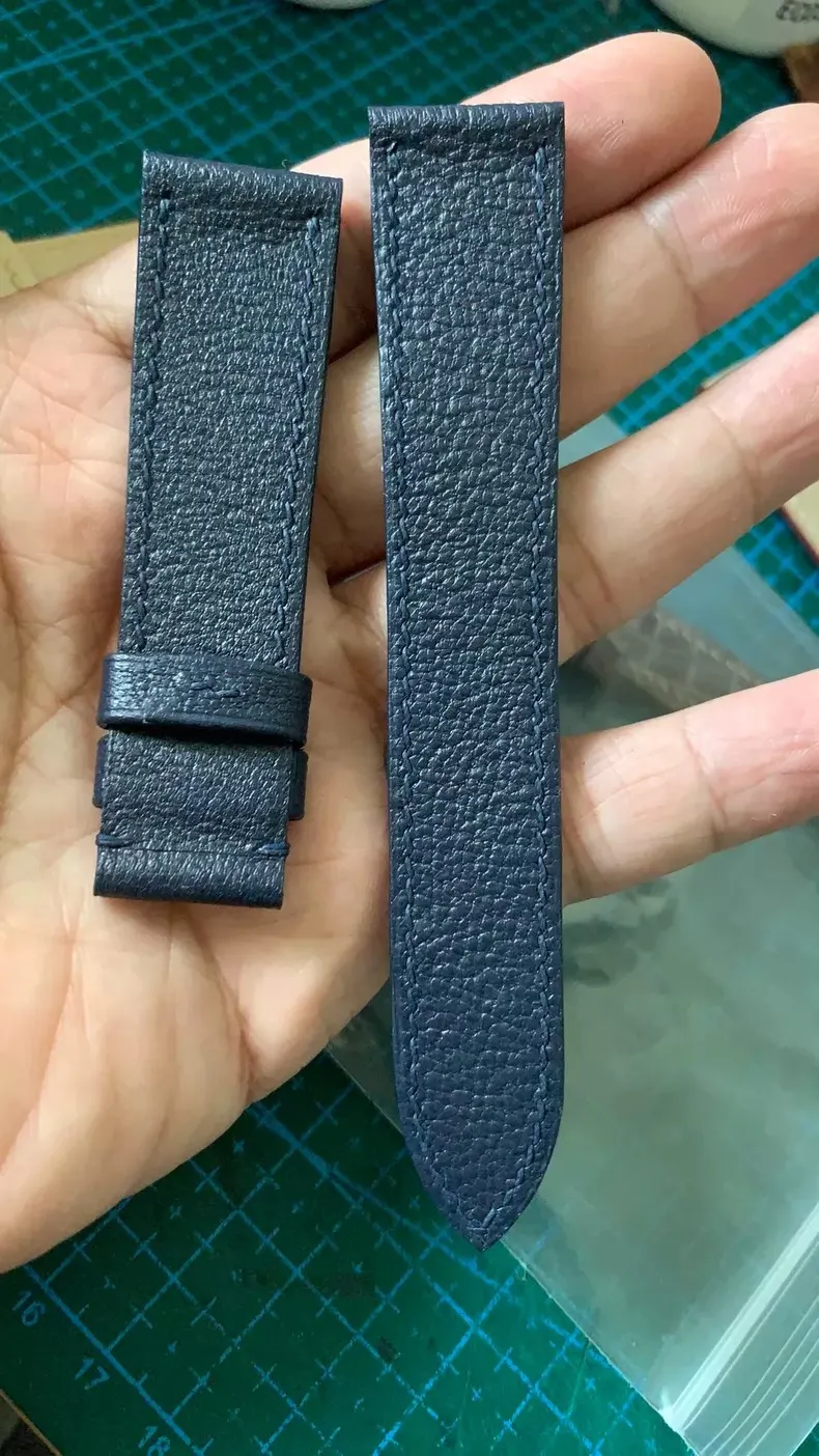 定制 手缝 山羊皮 表带
