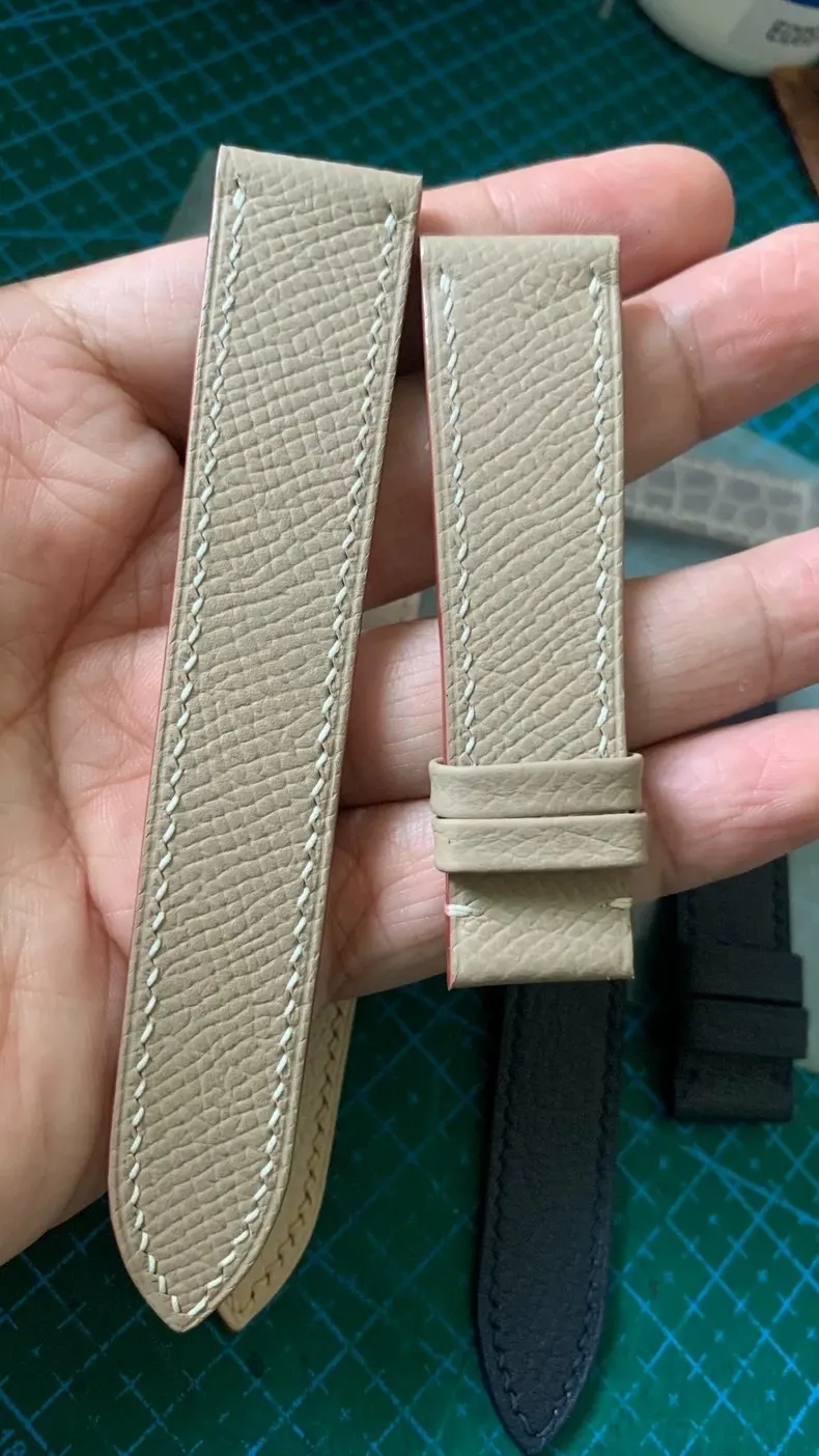 定制 手缝 山羊皮 表带